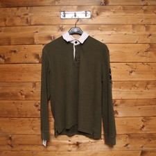 Polo STONE ISLAND Denims tg. L Usato (Sa.1653) Verde Vintage