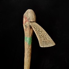 Antica zappa in legno raro
