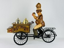 Vintage Carretto Dei Gelati Insegna Gelateria 60cm Bicicletta Modernariato 1980