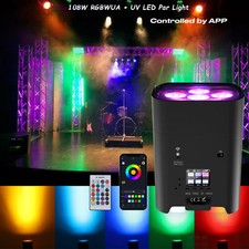 6PCS Batteria Par 6 LED 108W