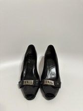 Tacchi vintage Christian Dior di John Galliano in pelle nera 40