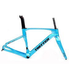 Telaio bici corsa carbonio asse passante ghiaia 12x142mm freno a disco 700CX40C telaio