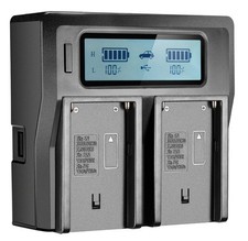 Chargeur Batterie LCD Double