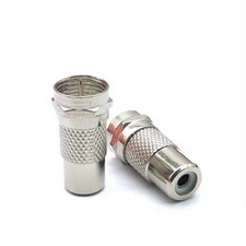 Adattatore connettore video spina RF coassiale RCA TV F per Atari Commodore Intellivision