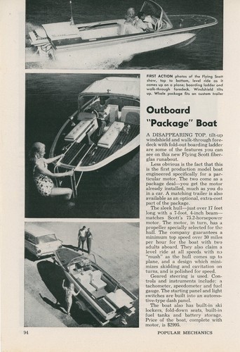 1961 flying scott runabout - flying,