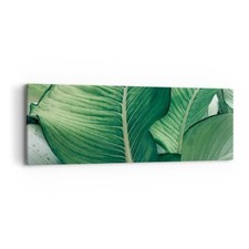 Quadro su Tela 90x30cm Foglie