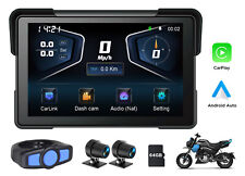 Navigatore GPS Moto 7" Wireless CarPlay Android Auto Doppia Fotocamera Bluetooth