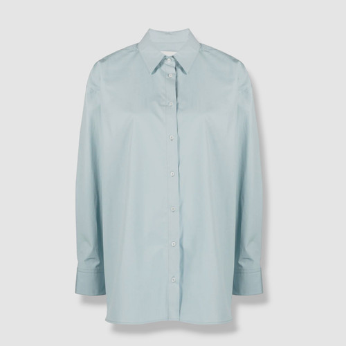 Camicia donna blu cotone