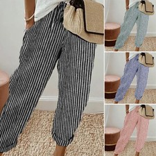 Pantaloni felpati pantaloni da jogging pantaloni da donna pantaloni estivi a righe sport tempo libero pantaloni