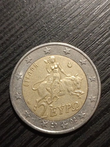 Moneta euro grecia - moneta, 2002