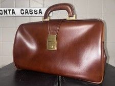 Borsa Da Medico Menarini In Pelle Color Cuoio Anni 80 Vintage