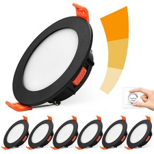 BOYIR Faretto da incasso nero