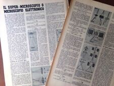 Articolo del 1943 Microscopio Elettronico Veneri Preistoriche Blanc Prospector