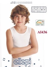 Canotte bimbo spalla larga in cotone leggero 100% ELLEPI art. AI436