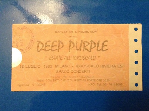 Biglietto concerto deep purple - deep,