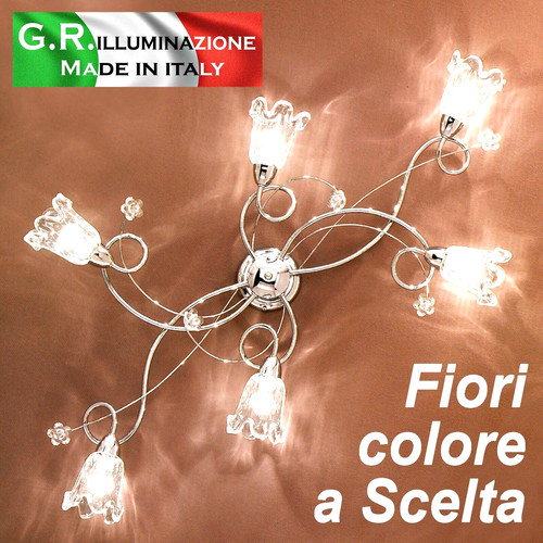 Plafoniera moderna cromata - moderna,