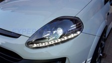FARI BLACK  GRANDE PUNTO EVO DRL INSIDE R87 DAYLIGHT DAL 09--13 DAYLINE LED