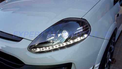 Fari neri led grande punto - fari,