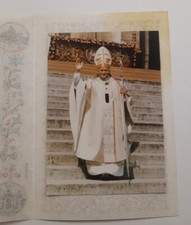 Santino Holy Card-foto Papa