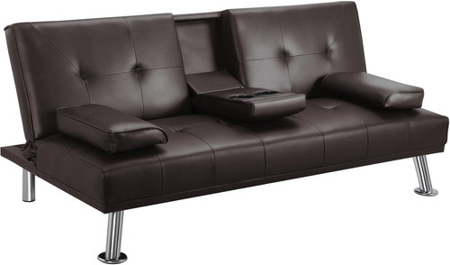 Divano letto con cuscini - letto,