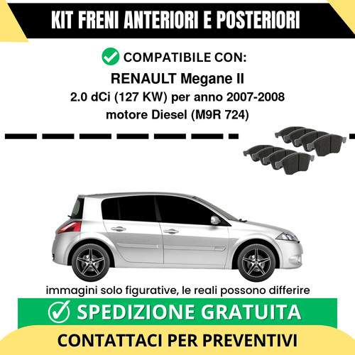 Pastiglie freno ant post - ant, +