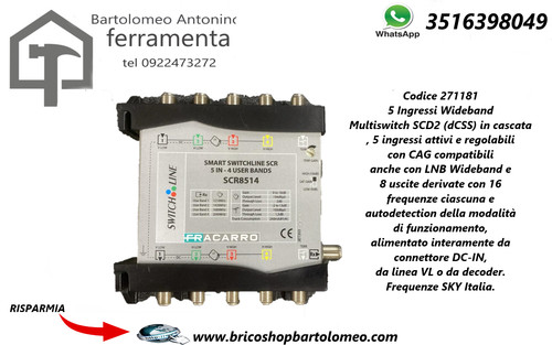 Fracarro 271121 multiswitch - fracarro,