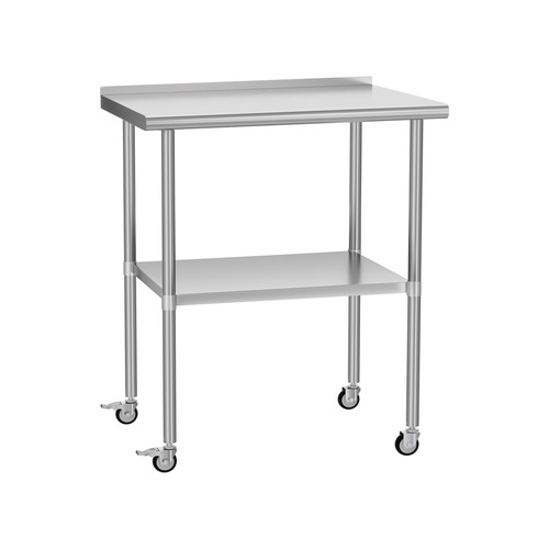 Tavolo acciaio inox con - acciaio,