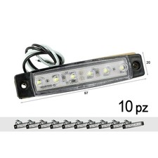 10 Pezzi Fanali Laterali LED