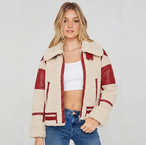 Bomber donna montone shearling