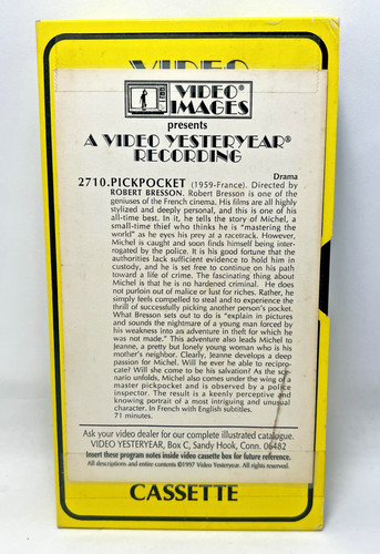 Vintage pickpocket vhs tape - vhs,