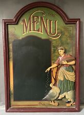 Insegna Menú Ristorante Bar Pub lavagna in legno 3D Country corner vintage 