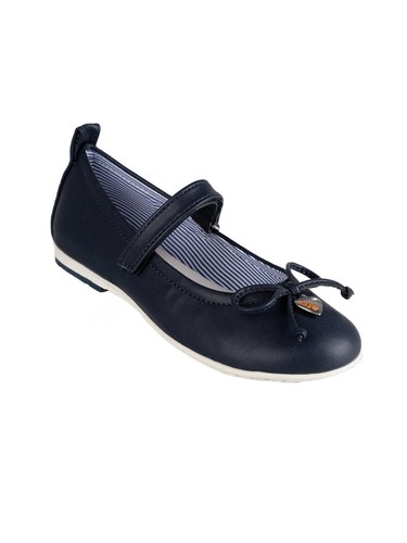 Asso ballerine blu con - con, fiocco