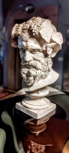 Testa sileno scultura in - di,