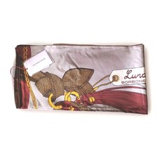 BF23-   Foulard seta  BORBONESE monogram Luna - in offerta al - 50% - NUOVO