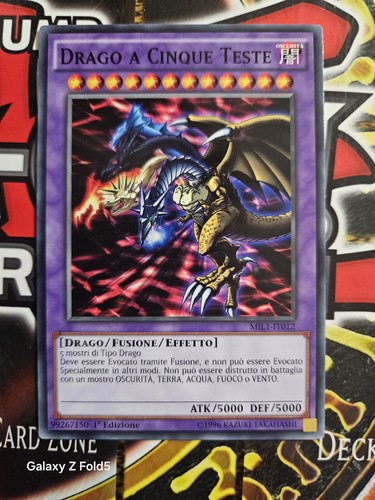 Yugioh drago cinque teste in - drago, a
