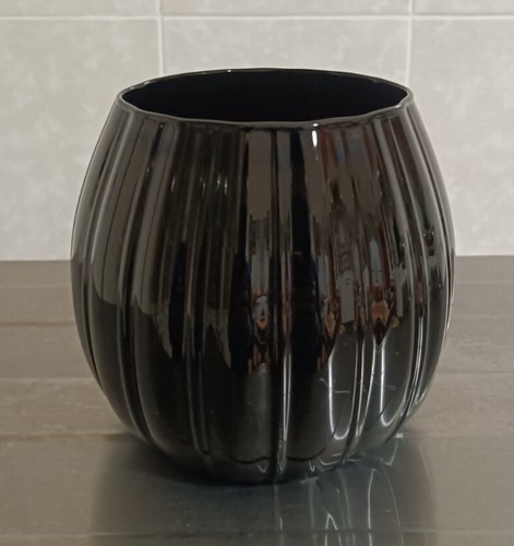 Vaso nero alto base 12 - cm,