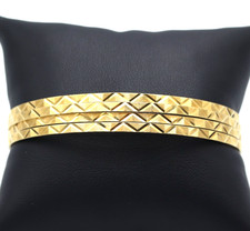 Bracciali a cerchio in oro massiccio 18K cerchi vintage anni '50 Milano Italia