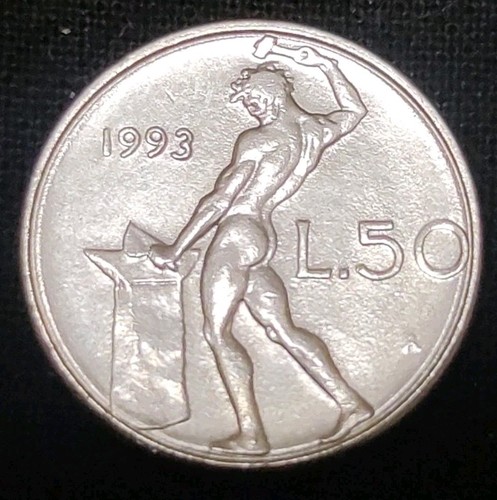 Moneta lire 1993 - 50,