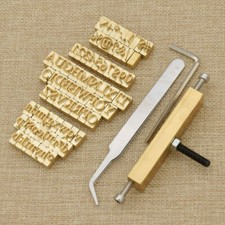 Stampo Timbri Pelle Timbratura Calda Lettere Numeri Simboli Personalizzazione Font Tool