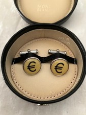 MOLTO RARI! MONTBLANC Gemelli "Euro" in cofanetto originale pelle  *NUOVO*
