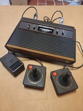 ATARI 2600 Woodgrain 1977 Console + Joystick – Vintage Original Heavy Sixer