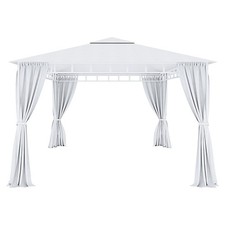 Gazebo con tende laterali