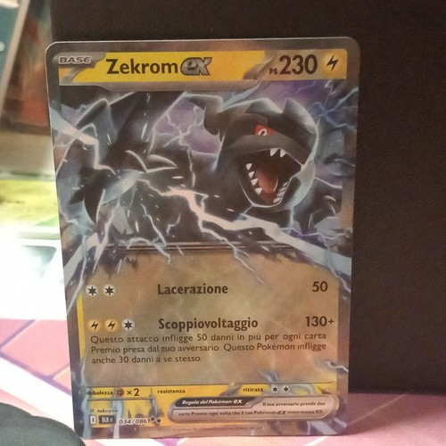 Carta pokémon zekrom - pokémon, ex