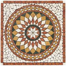 Rosoni 66x66 cm rosone mosaico floreale decorativo marmo naturale su rete ITALIA