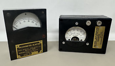 2 galvanometri vintage misuratori di sabbiatura steampunk ruolo autentico OHMS