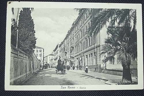 Antica cartolina san remo - san,
