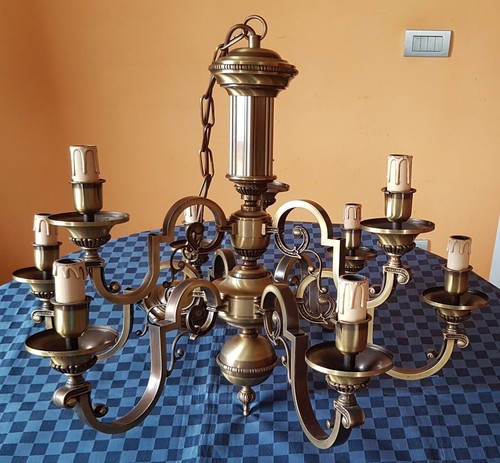 Lampadario ottone fabbian - ottone, f.
