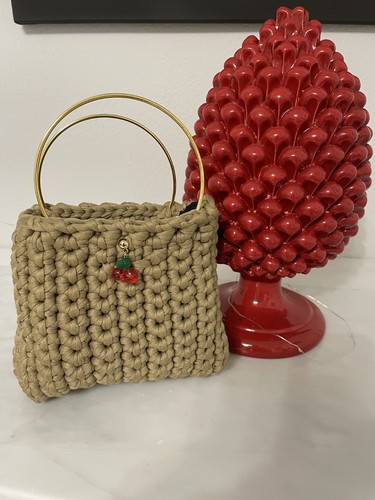 Borsa fatta mano uncinetto - fatta, a