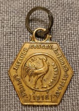 ANTICA MEDAGLIA FRANCESE PRIMA GUERRA MONDIALE 1918 165' DIVISIONE DA C