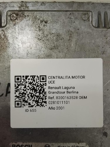 0281011101 centralina motore